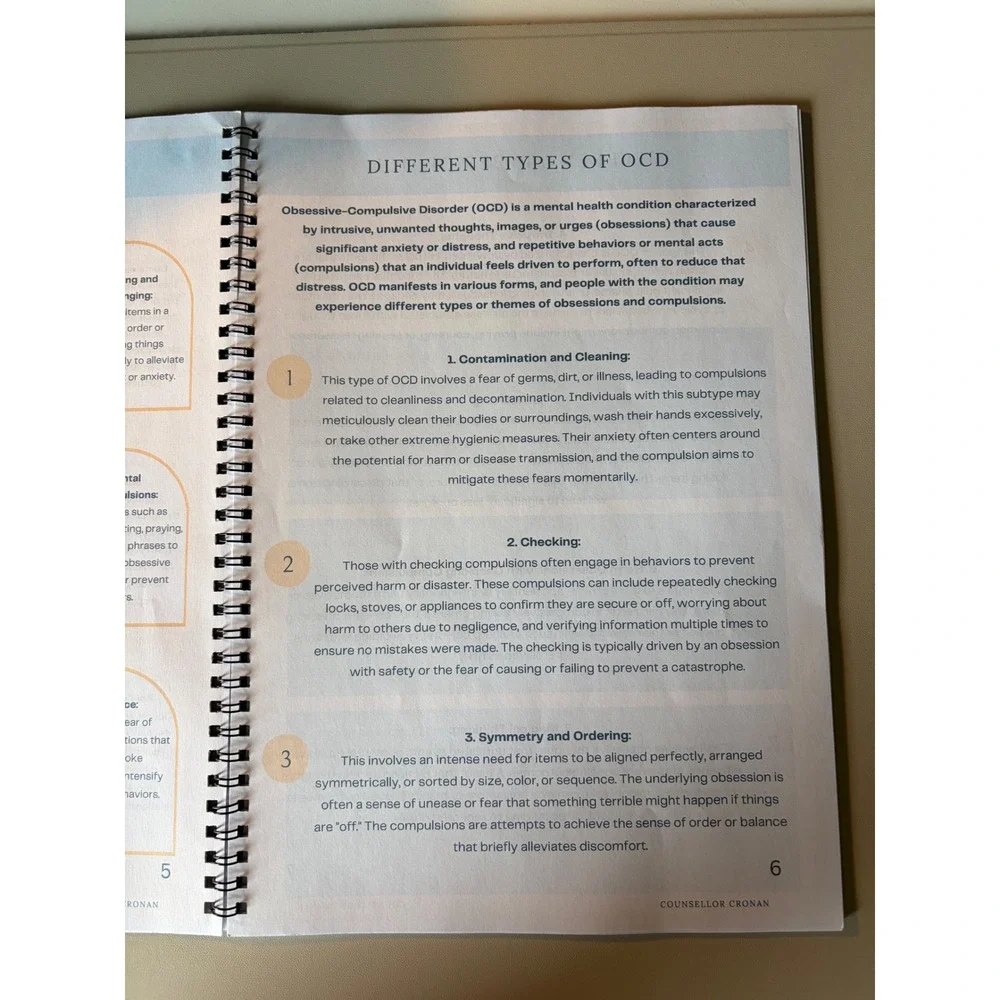 Obsessive Compulsive Disorder OCD A Transformative Workbook Counsellor Cronan